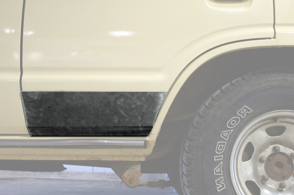 Lower Door Skin - Patch Panel - Left - Rear - FJ60 - FJ62 - BJ - HJ - 1980-1990