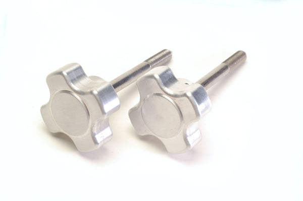 Windshield Dash Screw Knob Pair - Billet Aluminum - FJ40, FJ45