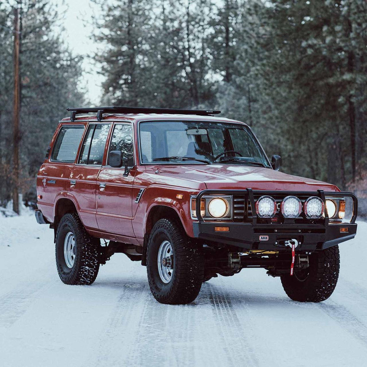 BASE Rack Kit with Mount and Deflector - 61x51 - FJ40, BJ40, BJ42, FJ60, FJ62, FJ80, FZJ80, LX450 1980–1997