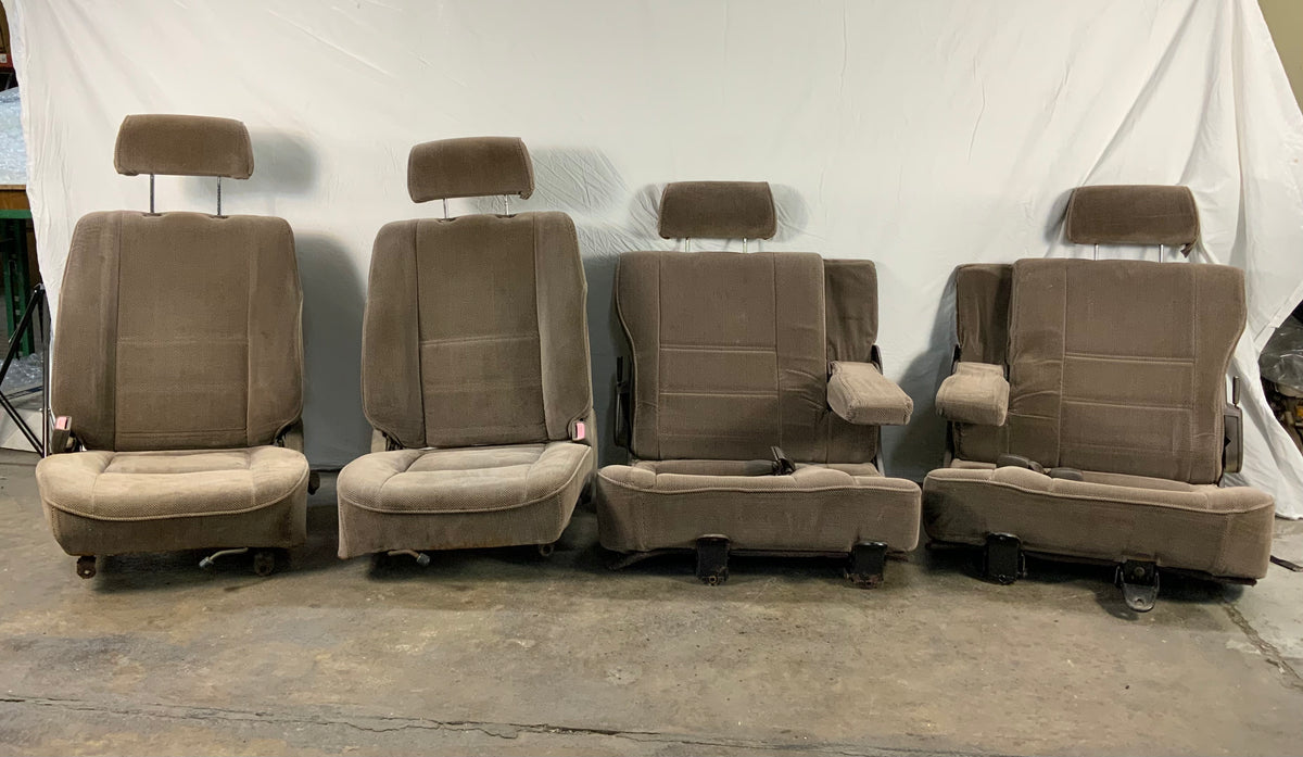 Used - Seat Set Brown Cloth (First and Second Row) - FJ80 1993-1994