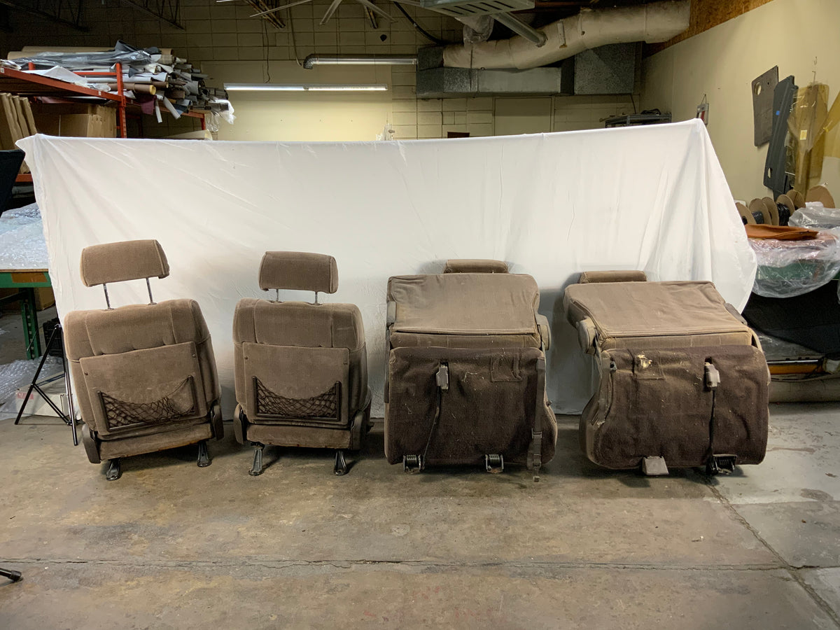 Used - Seat Set Brown Cloth (First and Second Row) - FJ80 1993-1994
