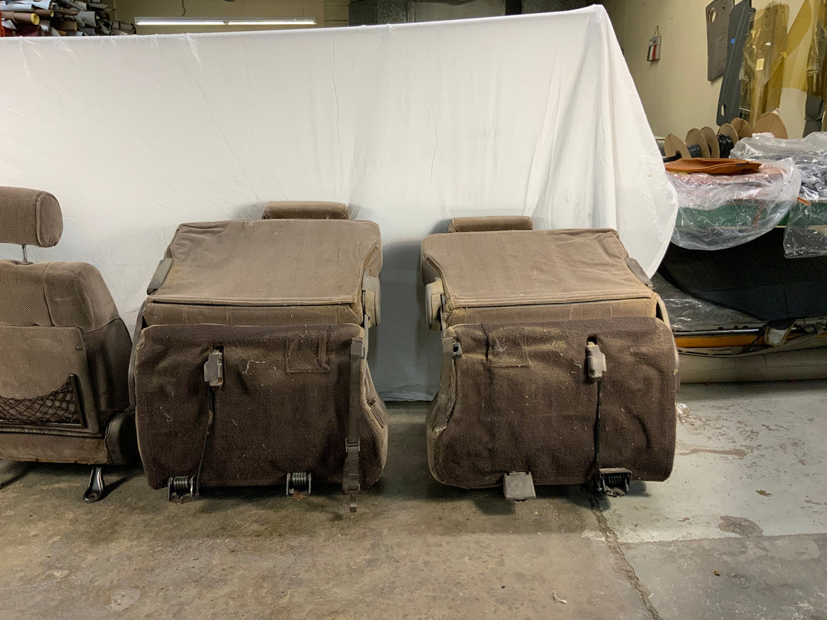 Used - Seat Set Brown Cloth (First and Second Row) - FJ80 1993-1994