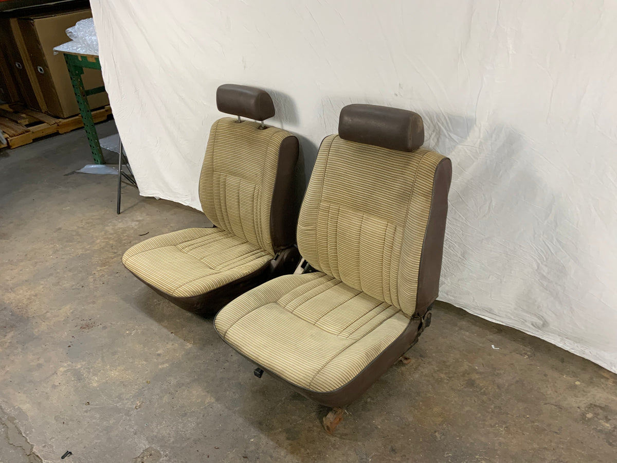 Used - Front Seat Pair (Yellow and Brown) - FJ60 1980-1987