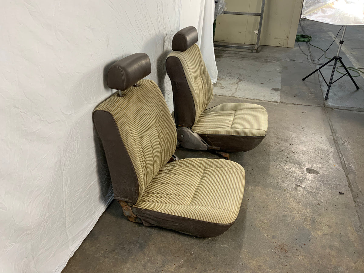 Used - Front Seat Pair (Yellow and Brown) - FJ60 1980-1987