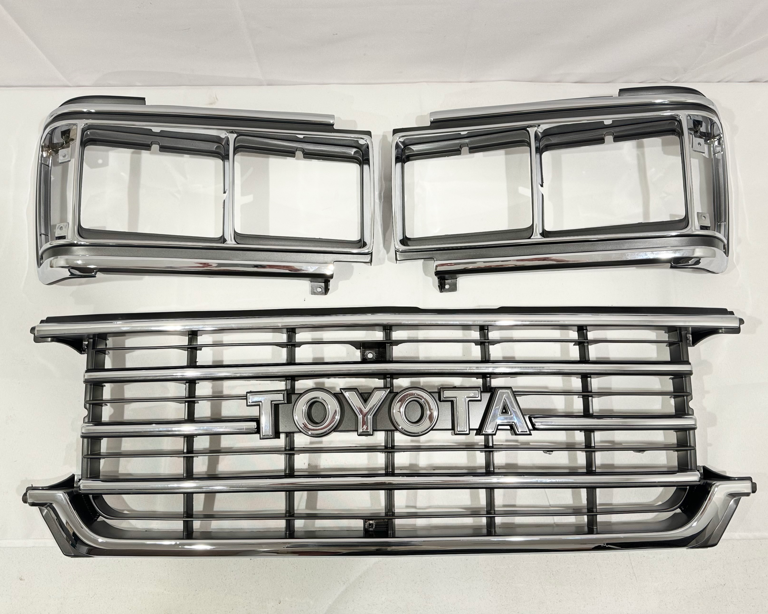 Front Grille & Headlight Door Kit - FJ62 8/1987-1/1990 - Cruiser Corps