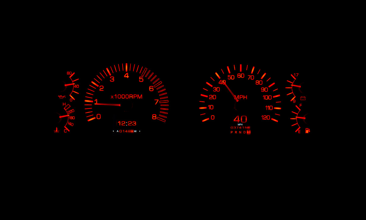 Dakota Digital - Instrument Gauge Cluster - RTX Series - FJ80, FZJ80 1991-1997