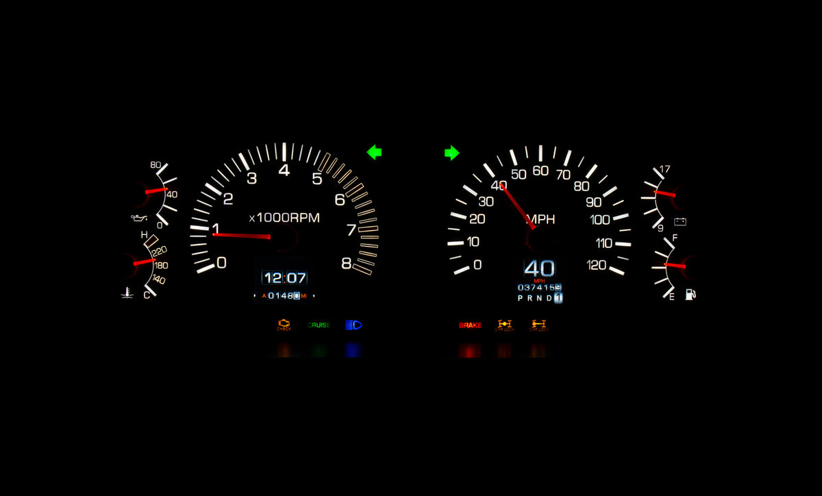 Dakota Digital - Instrument Gauge Cluster - RTX Series - FJ80, FZJ80 1991-1997