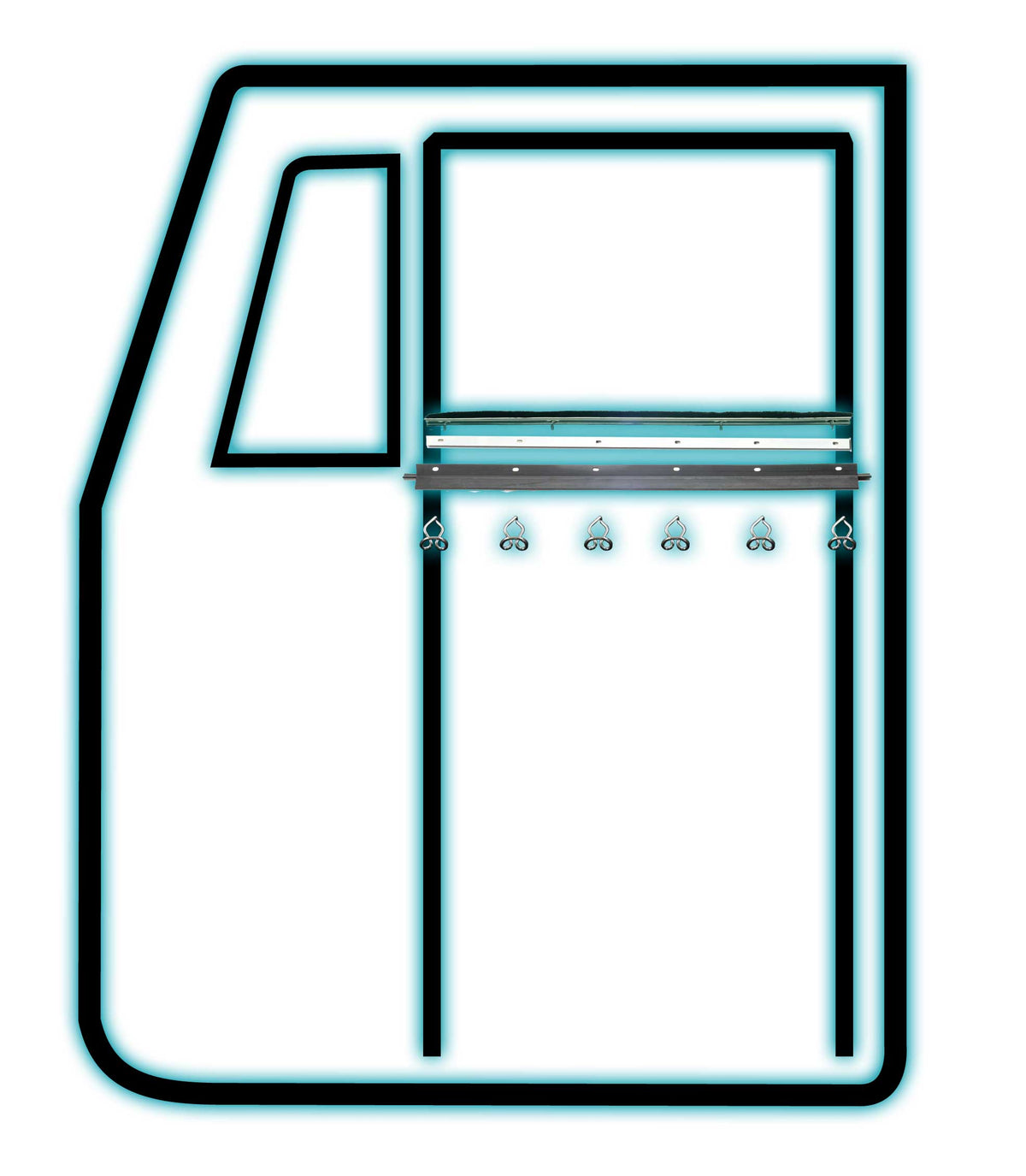 Weatherstrip - Front Door Kit - Left/Driver Side - FJ40, FJ45, BJ 1963-1974