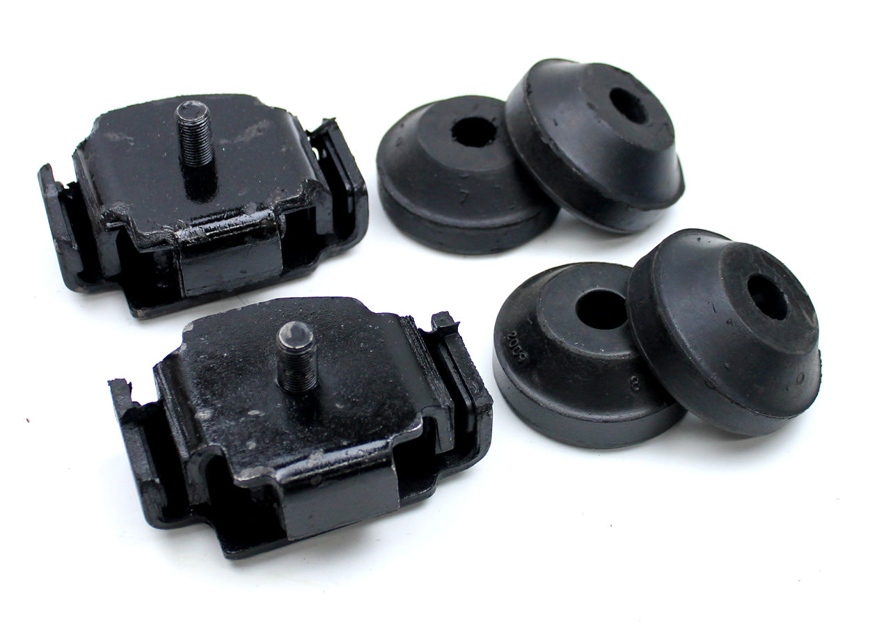 Cozza Front Engine Mounts For Toyota Landcruiser 60/70 Series 3F 1984-1989 - FJ62 FJ70 FJ73 FJ75 - 2yr Warranty