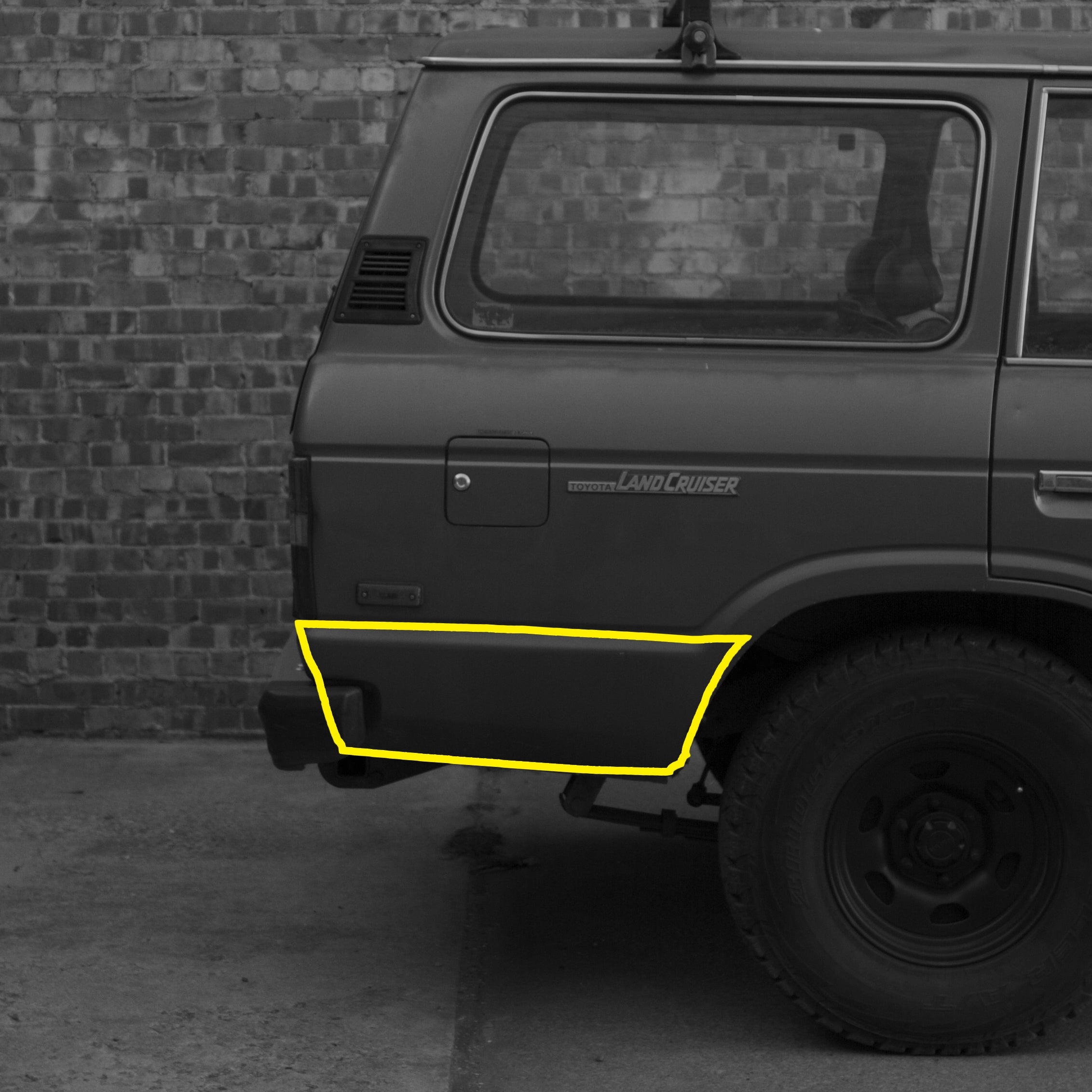 Quarter Panel Rear / Right Patch FJ60, FJ62, BJ 1980-1990