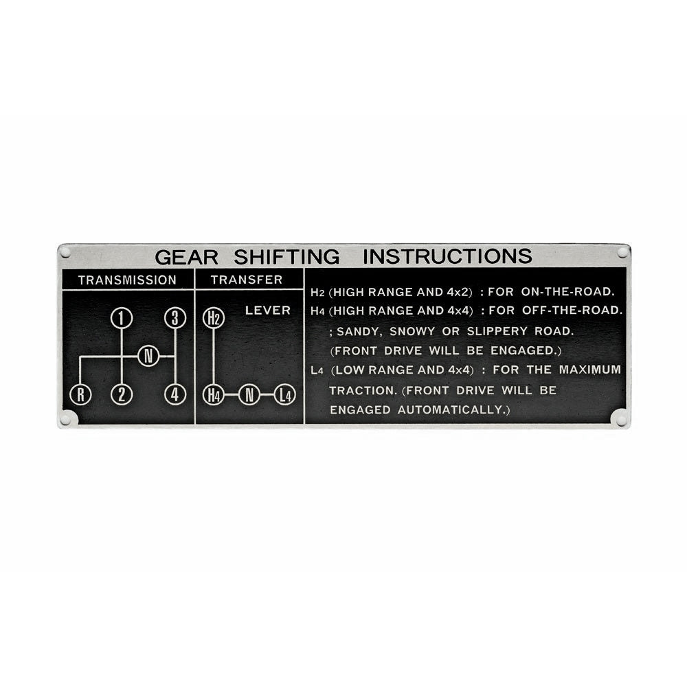 パーツ FJ Shift Plate 4 Speed FJ40, FJ45, BJ 1973-1984 - Cruiser Corps